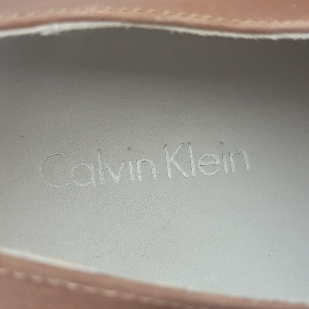 Calvin Klein NWOT  Men's Faustino Washed Leather Oxfords Men's Size 10.5 - Picture 11 of 13